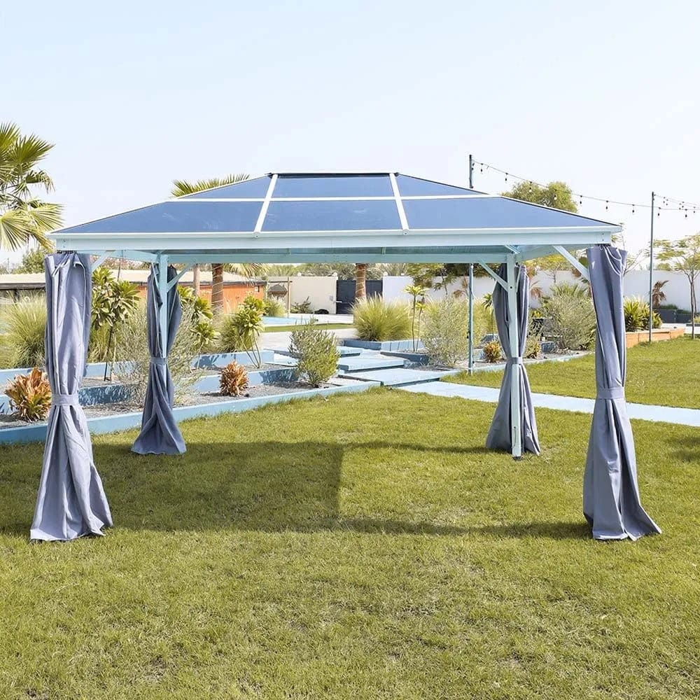 Danube Home & Kitchen Veora Gazebo - White