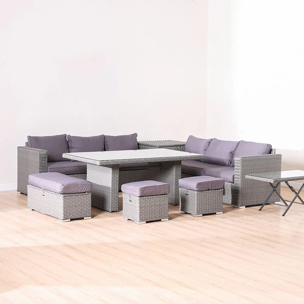 Danube Outdoor Furniture New Knice 10-Seater Outdoor Sofa cum Dining Set