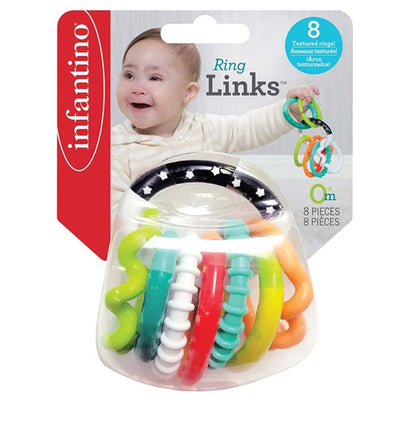 Infantino - Textured Ring Links Rattle