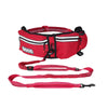 Doco Pet Supplies Doco® Reflective Jogging Belt W/Reflective Nylon Bungee Leash - Red