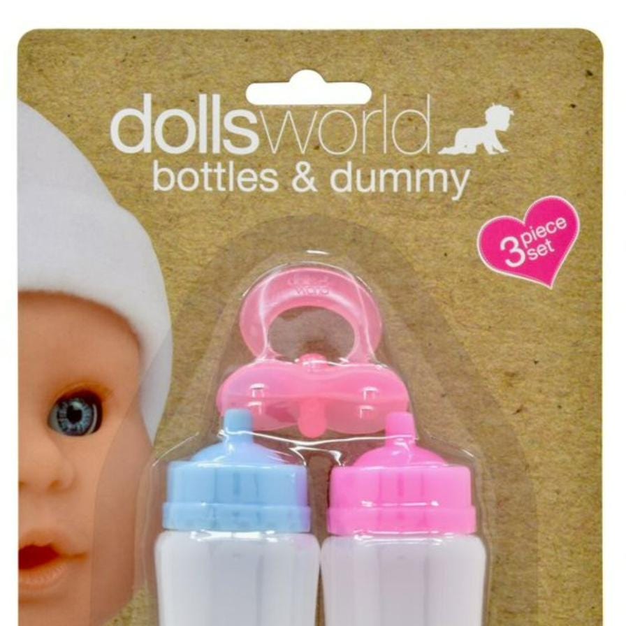 Dolls World Dolls Copy of Bottles & Dummy 2 Btls W/Lid N Dolls Dummy