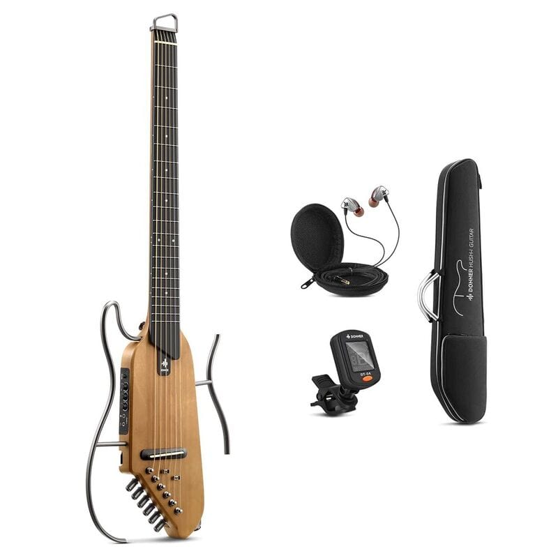 Donner Donner EC1780 Hush-I Portable Electric Silent Acoutic Guitar- Maple