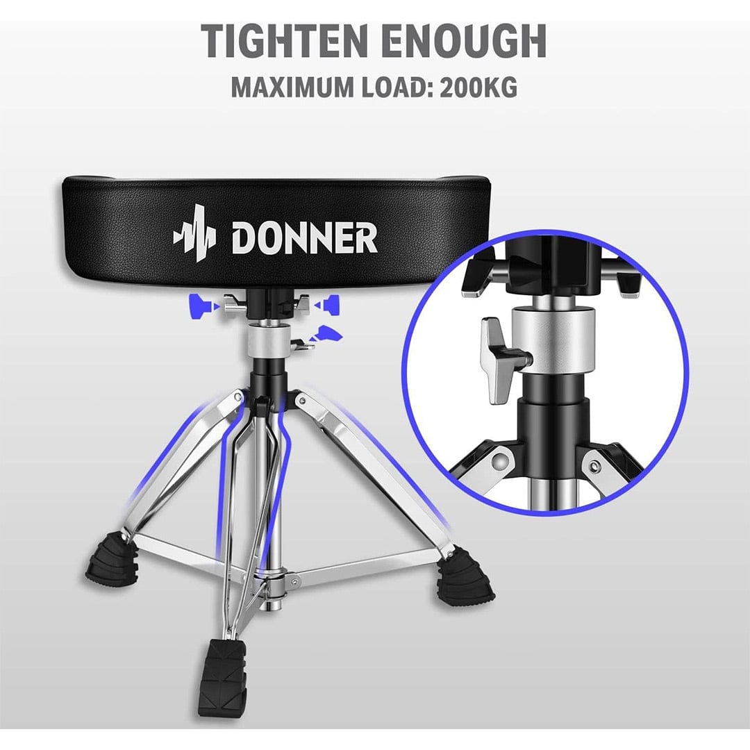 Donner music Donner - Adiustable Padded Drum Throne - EC3019