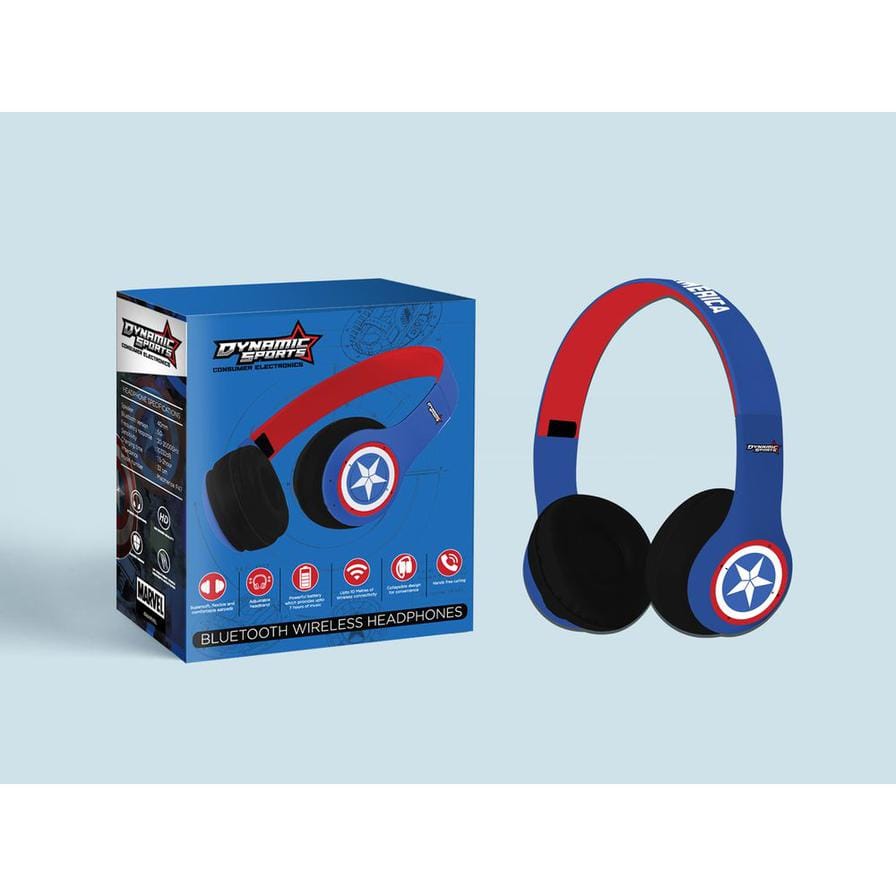 Dynamic Sports Electronics DISNEY Captain America Headphones