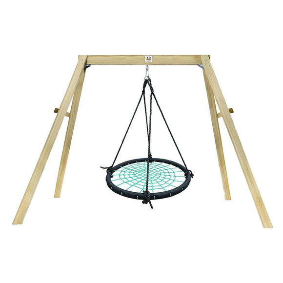 Dynamic Sports Outdoor Dynamic Sports - Masked Weaver Wooden Nest Swing Set