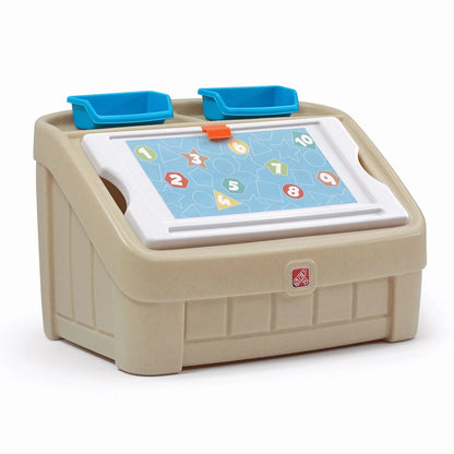 Step2 2-in-1 Toy Box & Art Lid - Beige