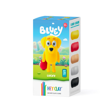 HEY CLAY Bluey Lucky, Series Collections, 5 Cans