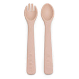 Pippeta Silicone Spoon & Fork - Ash Rose