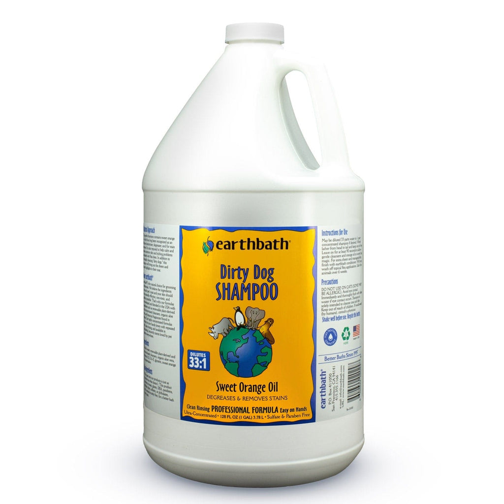 earthbath Pet Supplies earthbath® Dirty Dog Shampoo Sweet Orange Oil, 1 Gallon