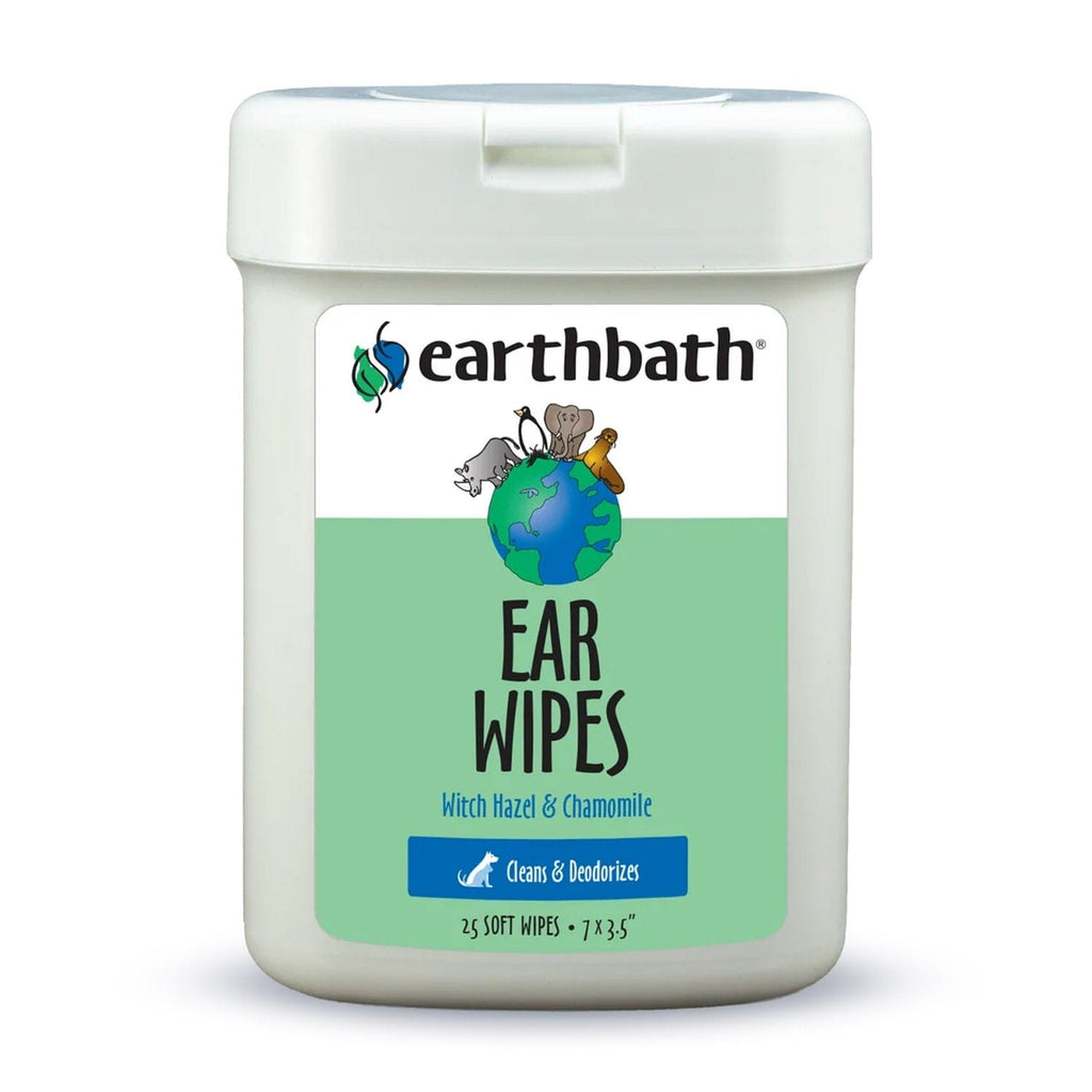 earthbath Pet Supplies earthbath® Ear Wipes with Witch Hazel, 25 Re-Sealable Container