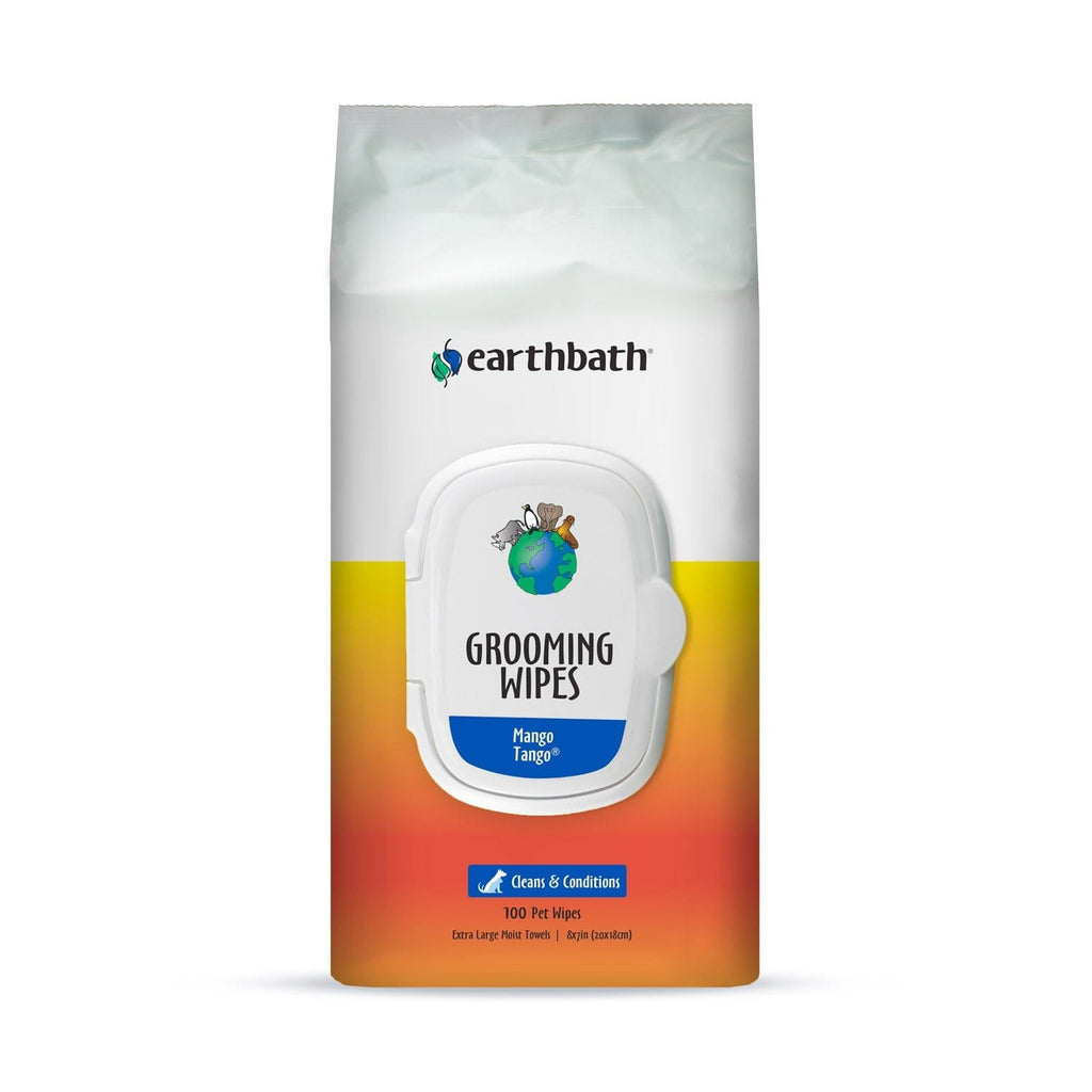 earthbath Pet Supplies earthbath® Grooming Wipes, Mango Tango, 100 Wipes