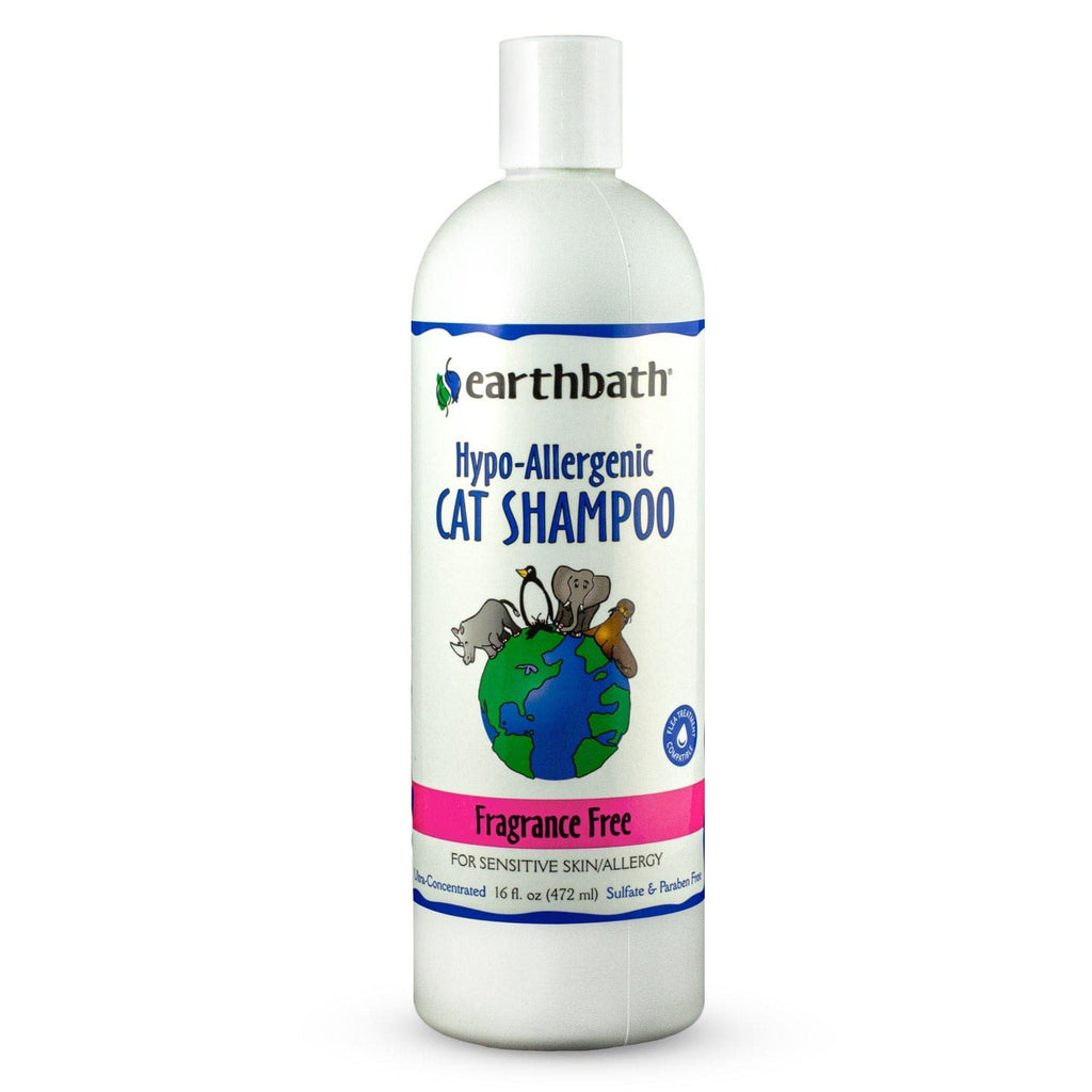 earthbath Pet Supplies earthbath® Hypo-Allergenic Cat Shampoo, Fragrance Free, 16 oz