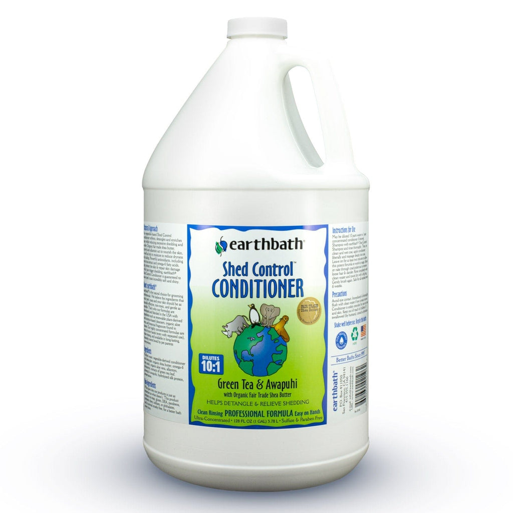 earthbath Pet Supplies earthbath® Shed Control Conditioner Green Tea & Awapuhi, 1 Gallon