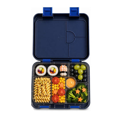 Eazy Kids - 6/4 Convertible Bento Lunch Box Set - Gamer Black - 1080 ml