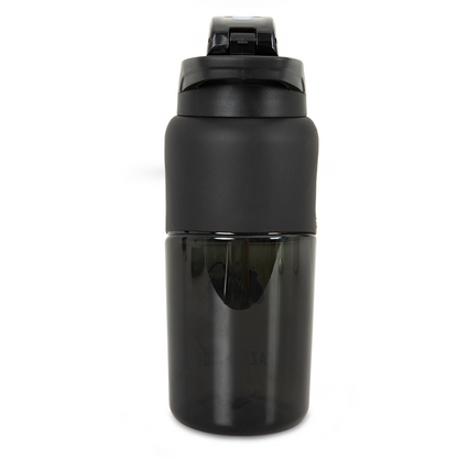 Eazy Kids - Flip Top Water Bottle 750ml – Straw Bottle for Kids - Gamer Black