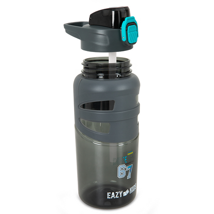 Eazy Kids - Brainrot 67 Flip Top Water Bottle 750ml - Grey