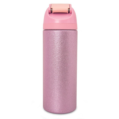 Eazy Kids - Glitter Stainless Steel Water Bottle 720 ml - Pink