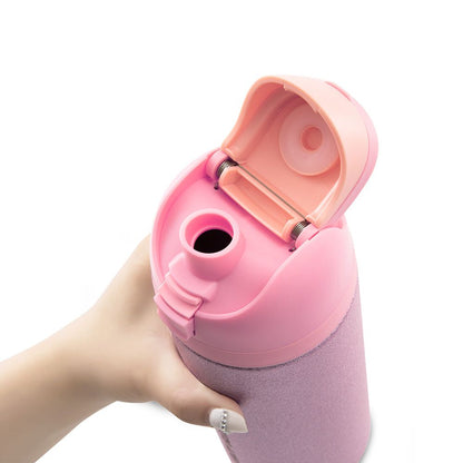 Eazy Kids - Glitter Stainless Steel Water Bottle 720 ml - Pink