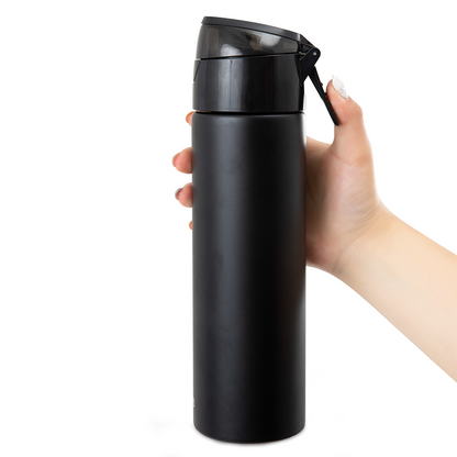 Eazy Kids - Insulated Stainless Steel Spray Water Bottle - Black - 640 ml