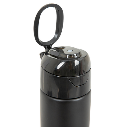 Eazy Kids - Insulated Stainless Steel Spray Water Bottle - Black - 640 ml