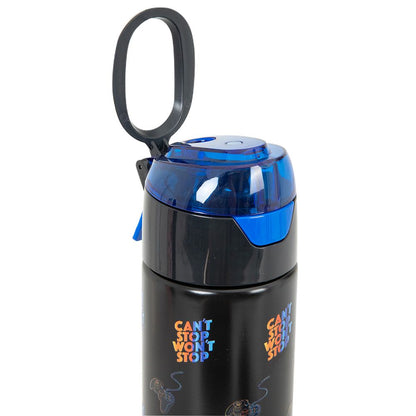 Eazy Kids - Insulated Stainless Steel Spray Water Bottle - Gamer Black - 640 ml