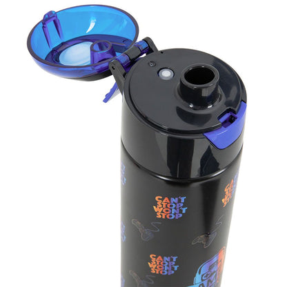 Eazy Kids - Insulated Stainless Steel Spray Water Bottle - Gamer Black - 640 ml