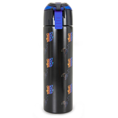 Eazy Kids - Insulated Stainless Steel Spray Water Bottle - Gamer Black - 640 ml