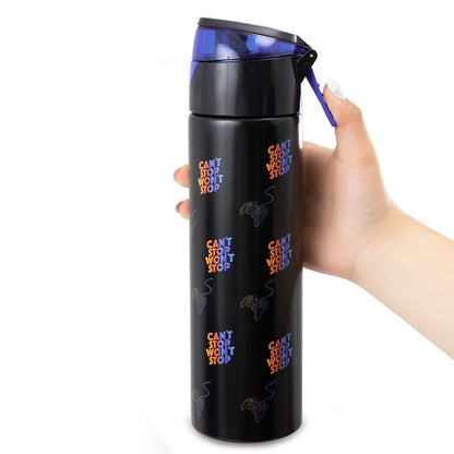 Eazy Kids - Insulated Stainless Steel Spray Water Bottle - Gamer Black - 640 ml