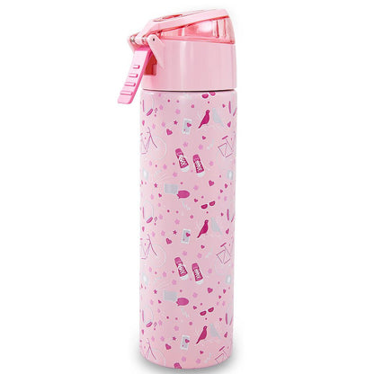 Eazy Kids - Insulated Stainless Steel Spray Water Bottle - Life Pink - 640 ml