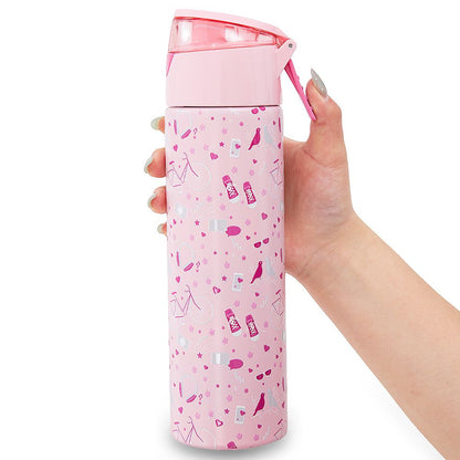 Eazy Kids - Insulated Stainless Steel Spray Water Bottle - Life Pink - 640 ml