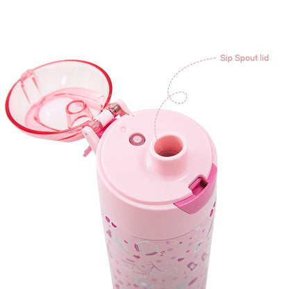 Eazy Kids - Insulated Stainless Steel Spray Water Bottle - Life Pink - 640 ml