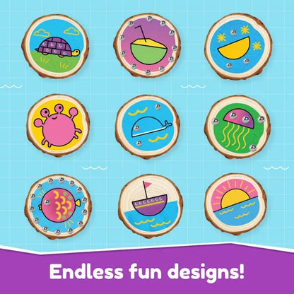 Bloomingo Coastal Coasters Wood Painting Art Kit