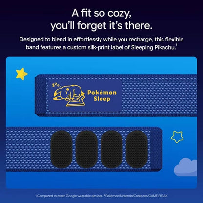Google Fitbit Air Special Edition Pokemon Sleep Fitness Tracker with AI Health Coaching, Sleepy Blue