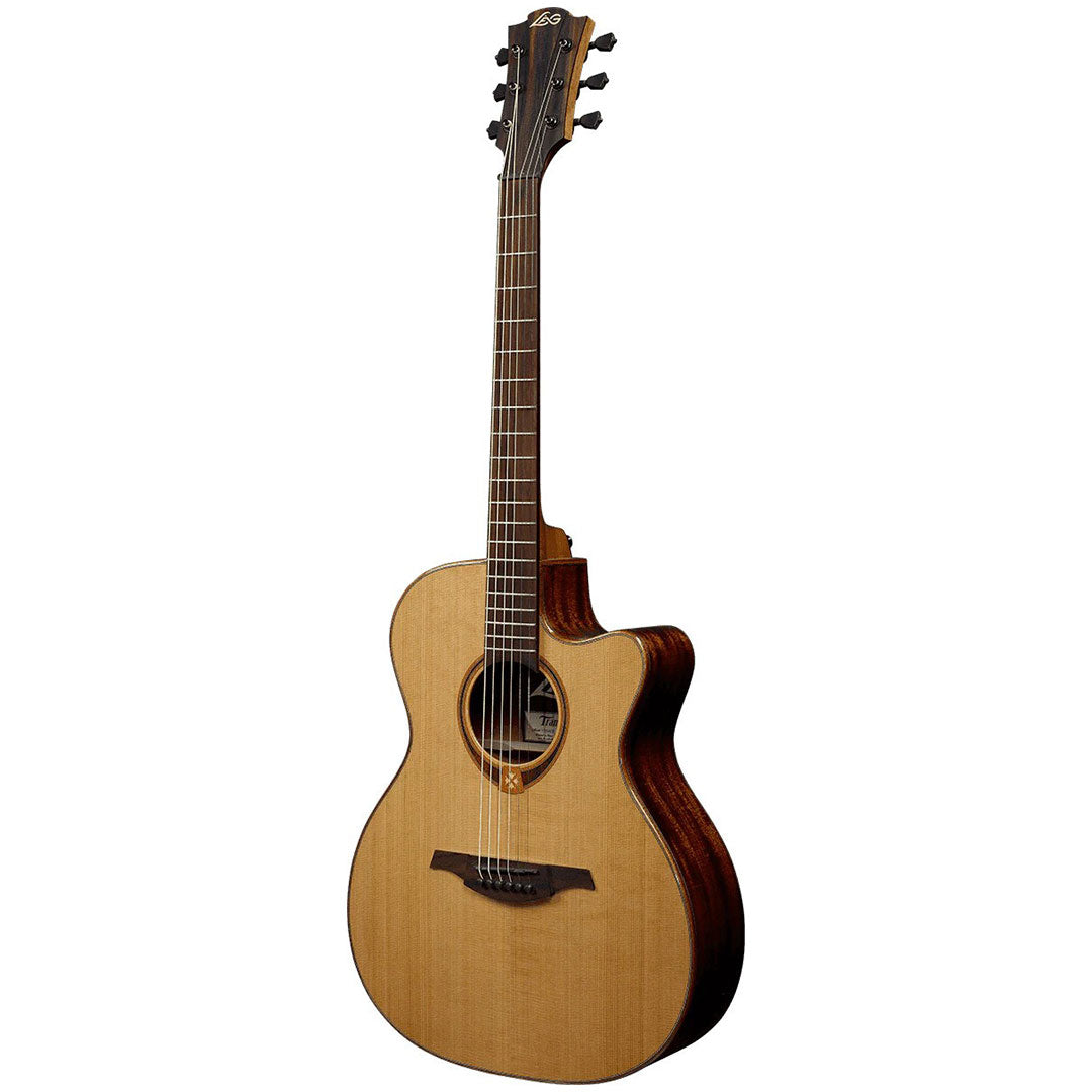 LAG T118ACE Auditorium Cut-Away Acoustic Electric Guitar - Natural