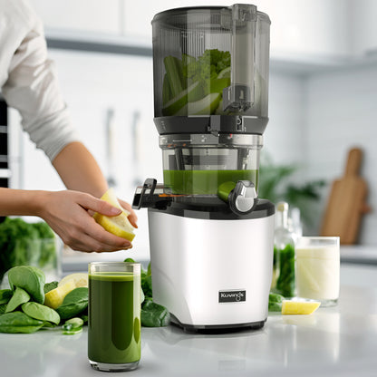Kuvings AUTO10S Hands-Free Slow Juicer, Matte Light Silver