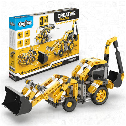 Engino Educational set Creative Builder Backhoe Loader Machinery Set