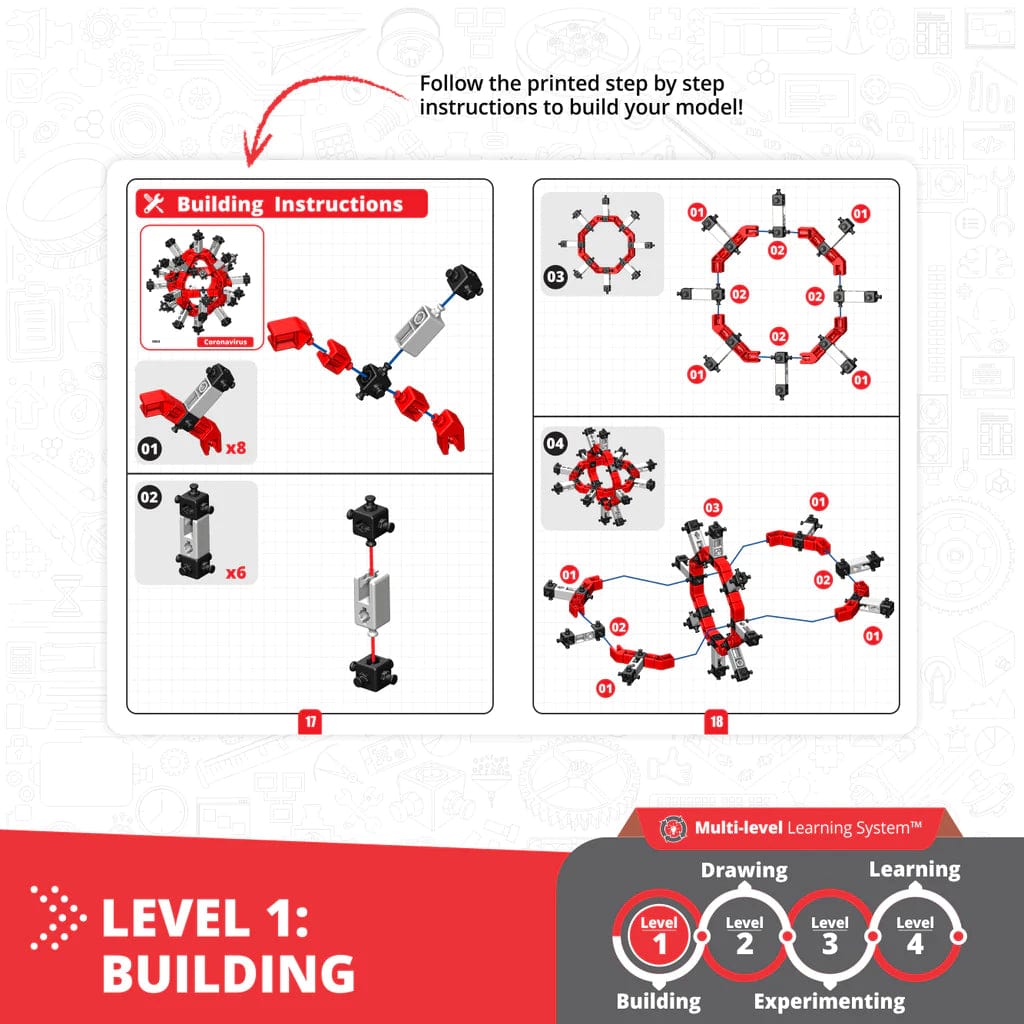 Engino Educational set Creative Builder How Viruses Work?