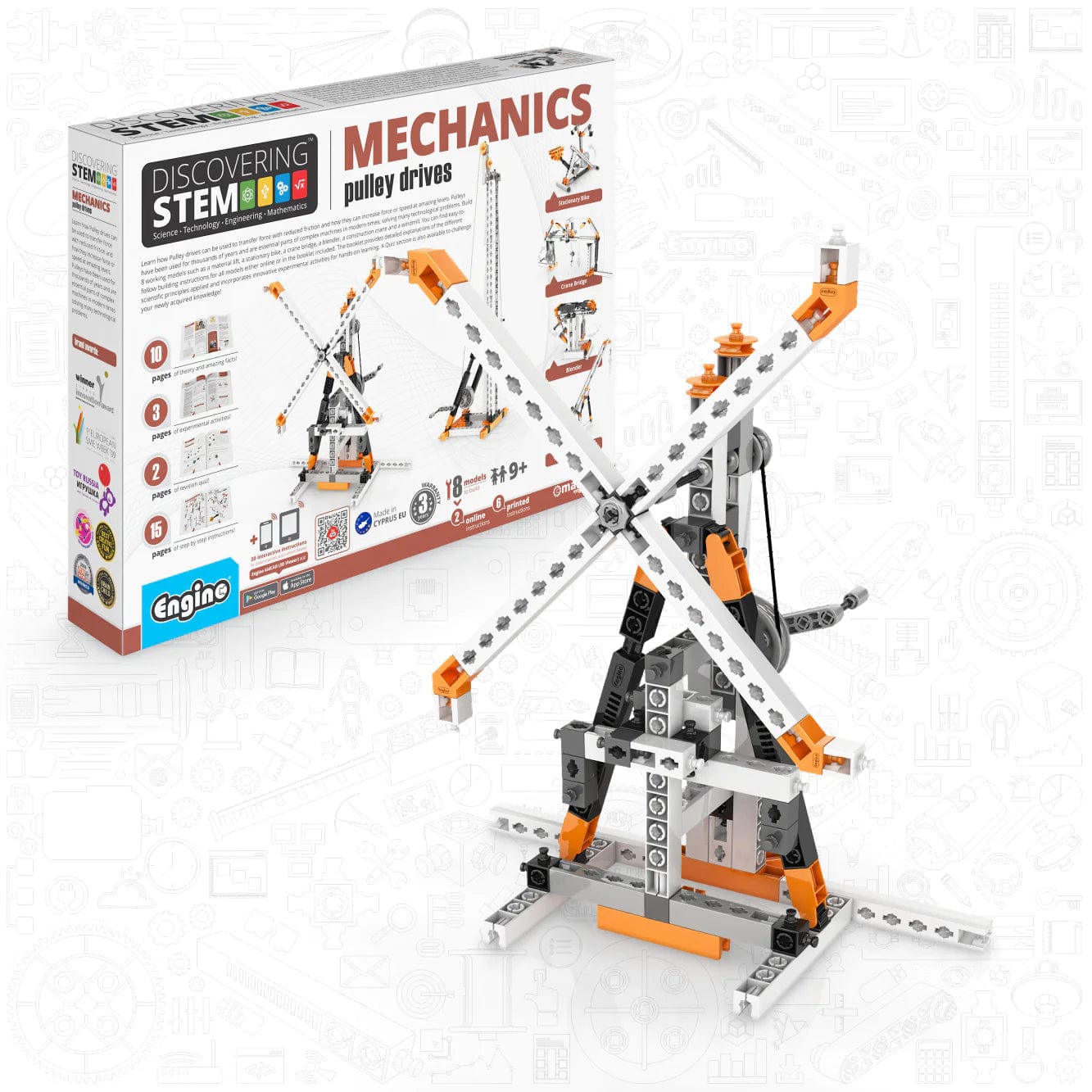 Engino Educational set Stem Mechanics: Pulley Drives