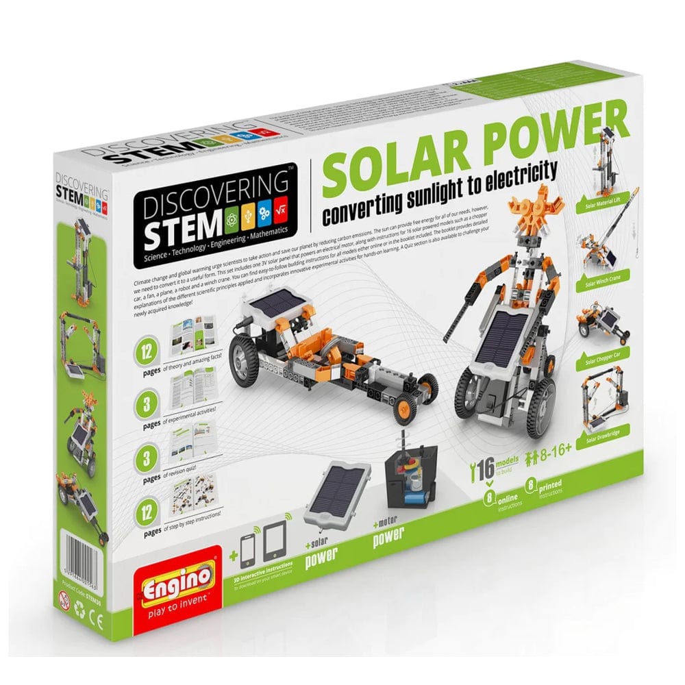 Engino Educational set Stem Solar Power: Converting Sunlight To Electricity