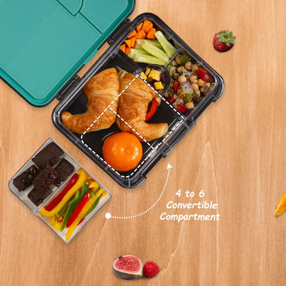 Eazy Kids - 6 & 4 Convertible Bento Lunch Box Set - Gamer