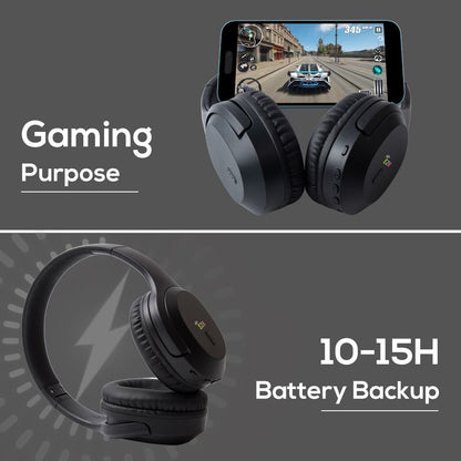 Eazy Kids - Bluetooth 5.4 Wireless Headset - Black