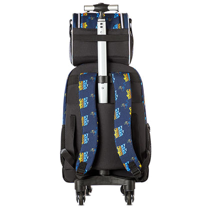 Eazy Kids - 18" 4 Wheel Trolley School Set With Lunch Bag And Pencil Case – Gamer Edition