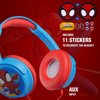 Marvel - سماعات Aux Spider &amp; Hits Amazing Friends