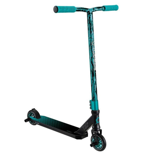 Globber - GS 720 Stunt Scooter - Teal & Black, Durable Triple-Channel Aluminum Deck, High-Rebound PU Wheels, Non-Slip, for Ages 8+