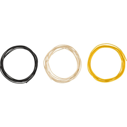 Fender 0990846010 Pure Vintage Cloth Wire 10", 22 AWG - Black, White, Yellow