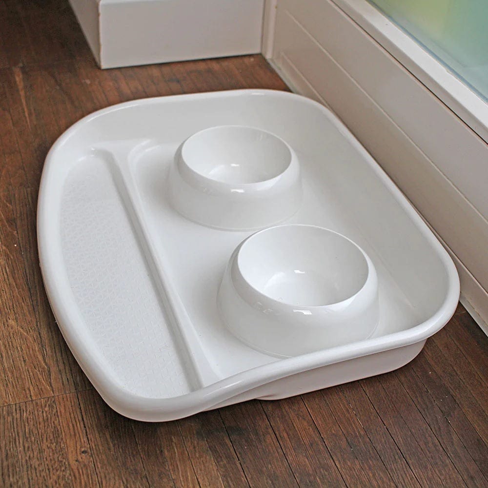 Ferplast Pet Supplies Ferplast Lindo Plastic Bowls With Tray 600ml