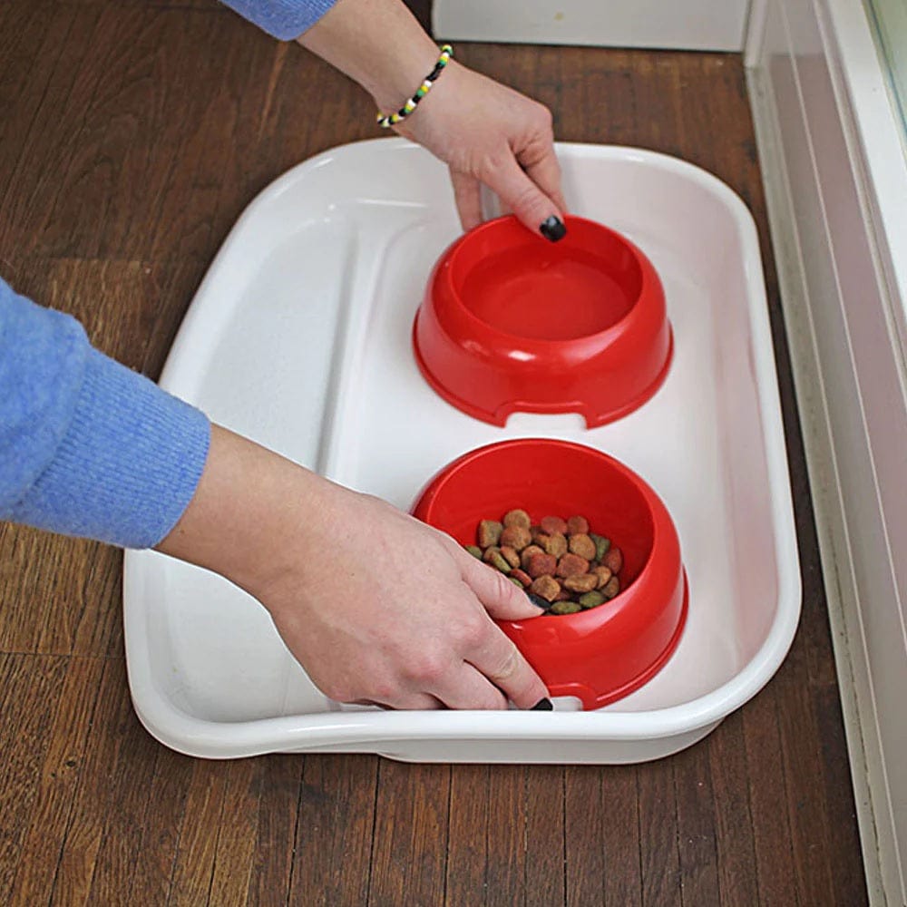 Ferplast Pet Supplies Ferplast Lindo Plastic Bowls With Tray 600ml