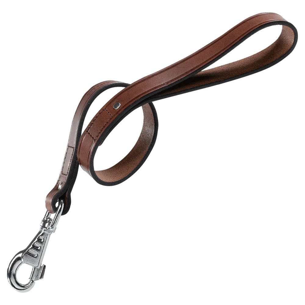 Ferplast Pet Supplies Ferplast VIP GM Bull Leather Dog Short Leash GM20/40 - Brown