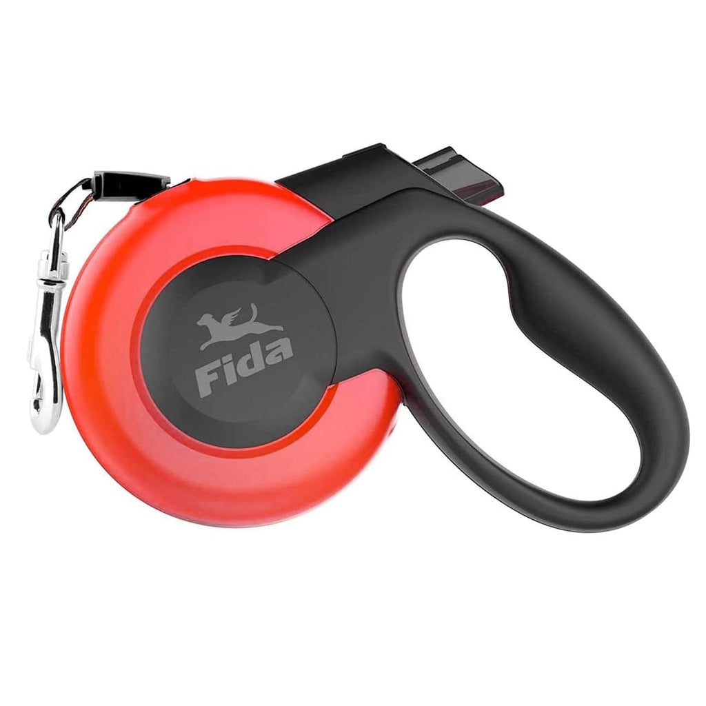 Fida Pet Supplies Fida Retractable Dog Leash Heavy Duty (Mars Series) - XS - Red