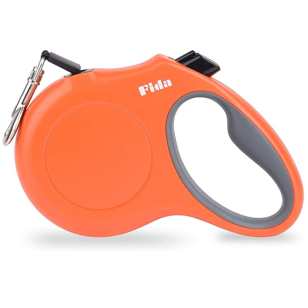 Fida Pet Supplies Fida Retractable Dog Leash (JFA Series)  - Medium - Orange